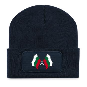 Two flags Bulgaria - Recycled Patch Beanie - french navy - Front