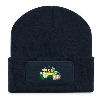 MILK & HONEY - Recycelte Patch Beanie - French Navy - Vorne