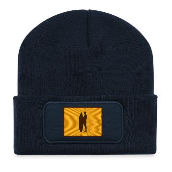 Surf Silhouette – Retro Wave Energy - Recycled Patch Beanie - french navy - Front