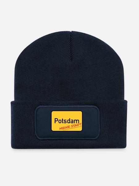 POTSDAM - MEINE STADT - Recycelte Patch Beanie - French Navy