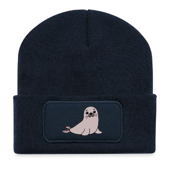 Seal seal - Recycled Patch Beanie - french navy - Front