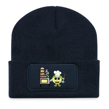 Cabbage Kitchen Cooking Amateur Chef Host Chefs - Recycled Patch Beanie - french navy - Front