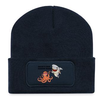 Alle hassen Nazis - Recycelte Patch Beanie - French Navy - Vorne