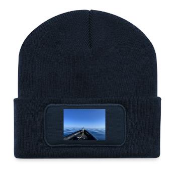 Horizont - Recycelte Patch Beanie - French Navy - Vorne