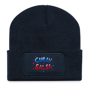Cuban Salsa Rueda Timba Tanzen - Recycelte Patch Beanie - French Navy - Vorne