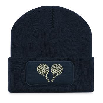 Schläger - Recycelte Patch Beanie - French Navy - Vorne