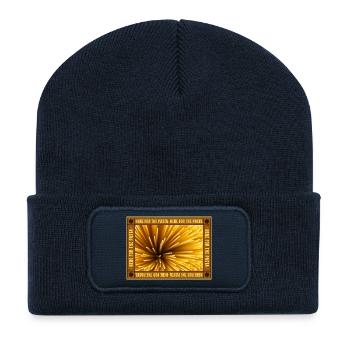 Spaghetti Fokus Retro-Rahmen - Recycelte Patch Beanie - French Navy - Vorne