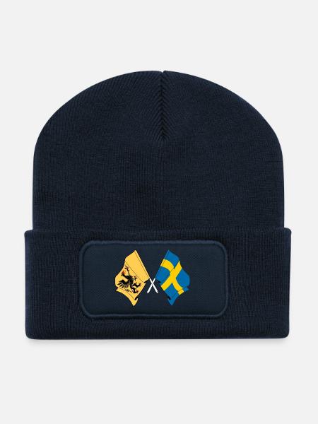 Södermanland & Schweden – Ein Stolz - Recycelte Patch Beanie - French Navy