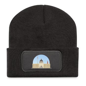 Berliner Schloss (aka Humboldtforum) - Recycelte Patch Beanie - Dunkelgrau - Vorne