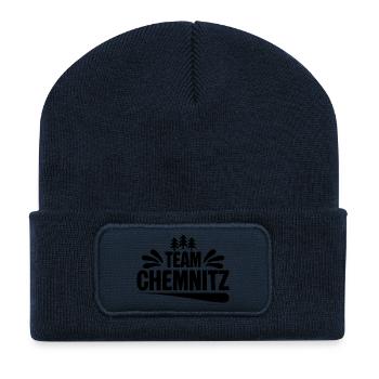 Team Chemnitz - Recycelte Patch Beanie - French Navy - Vorne