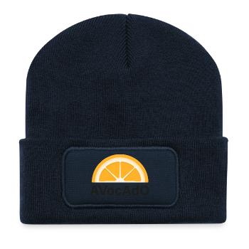 CRAZY FRUITS Collection - Recycled Patch Beanie - french navy - Front