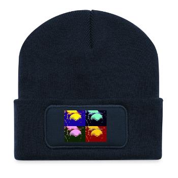 Shell - Recycled Patch Beanie - french navy - Front