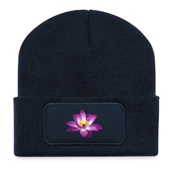 Lotus - Recycled Patch Beanie - french navy - Front