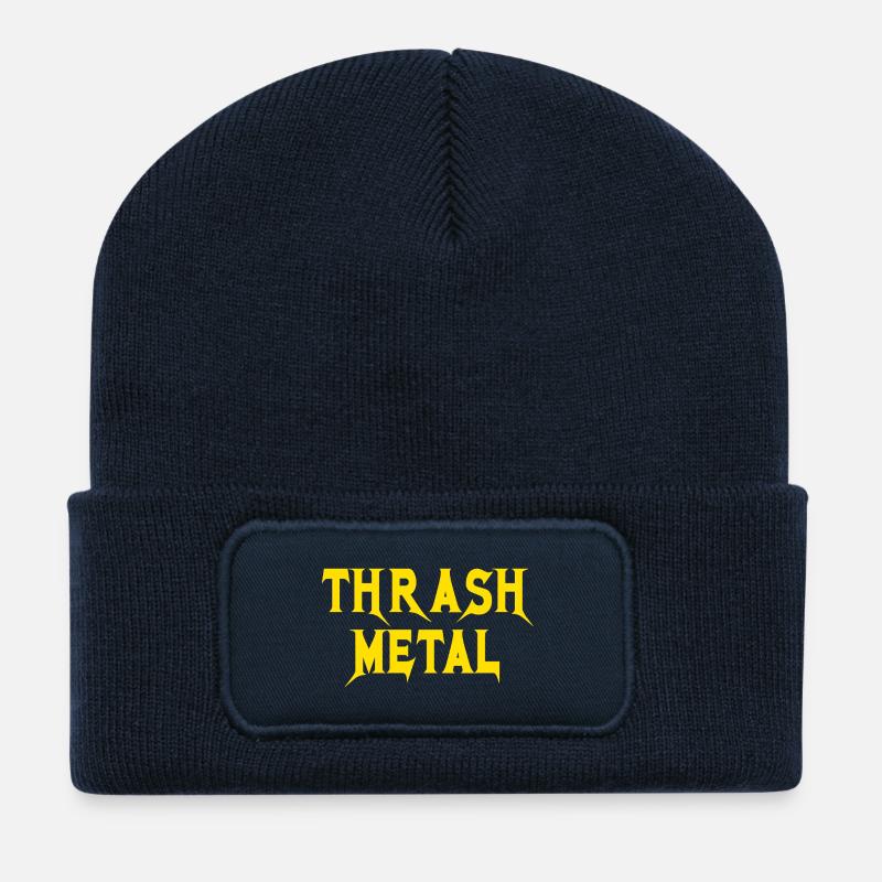 Thrashmetal - Recycelte Patch Beanie - French Navy