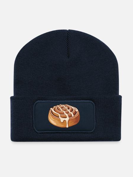 Sweet Cinnamon Roll - Recycled Patch Beanie - french navy