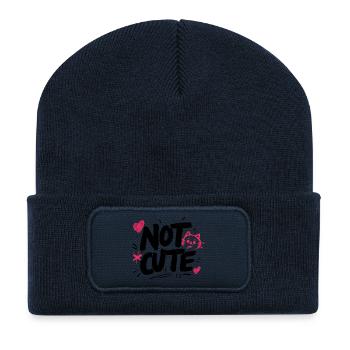 Not Cute! - Recycled Patch Beanie - french navy - Front