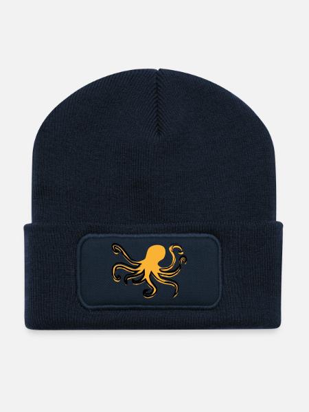 Octopus Style - Recycled Patch Beanie - french navy