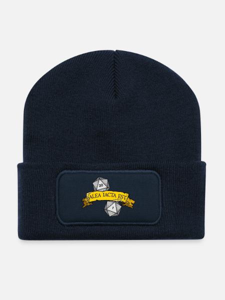 Alea Iacta Est Dice Roll - Recycled Patch Beanie - french navy