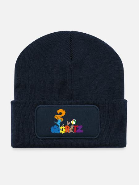 Moritz feiert 2. Geburtstag - Recycelte Patch Beanie - French Navy