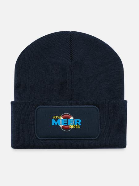 ANS MEER BITTE - Recycelte Patch Beanie - French Navy