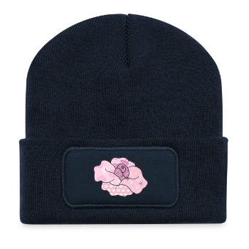 bunte_Rose - Recycled Patch Beanie - french navy - Front