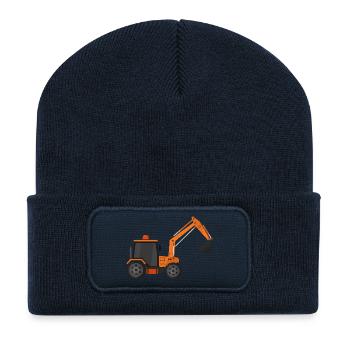 Bagger - Recycelte Patch Beanie - French Navy - Vorne