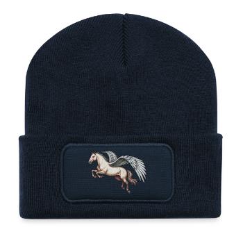 PEGASUS - animals - Beanie recyclé à patch - bleu marine - Devant