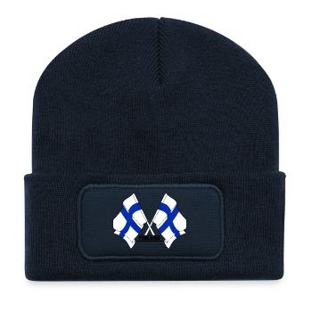 Finnland - Recycelte Patch Beanie - French Navy - Vorne