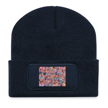 Bitcoin Bazooka – PopArt 3 - Recycelte Patch Beanie - French Navy - Vorne