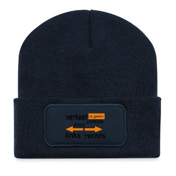 Verkehr - Recycelte Patch Beanie - French Navy - Vorne