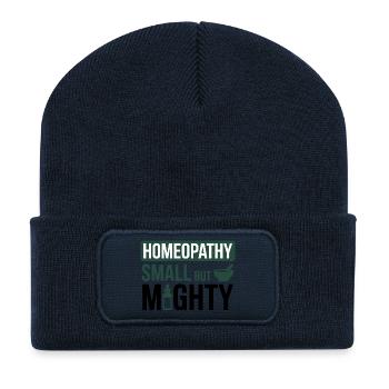 Homéopathie Petit mais puissant professionnel - Beanie recyclé à patch - bleu marine - Devant