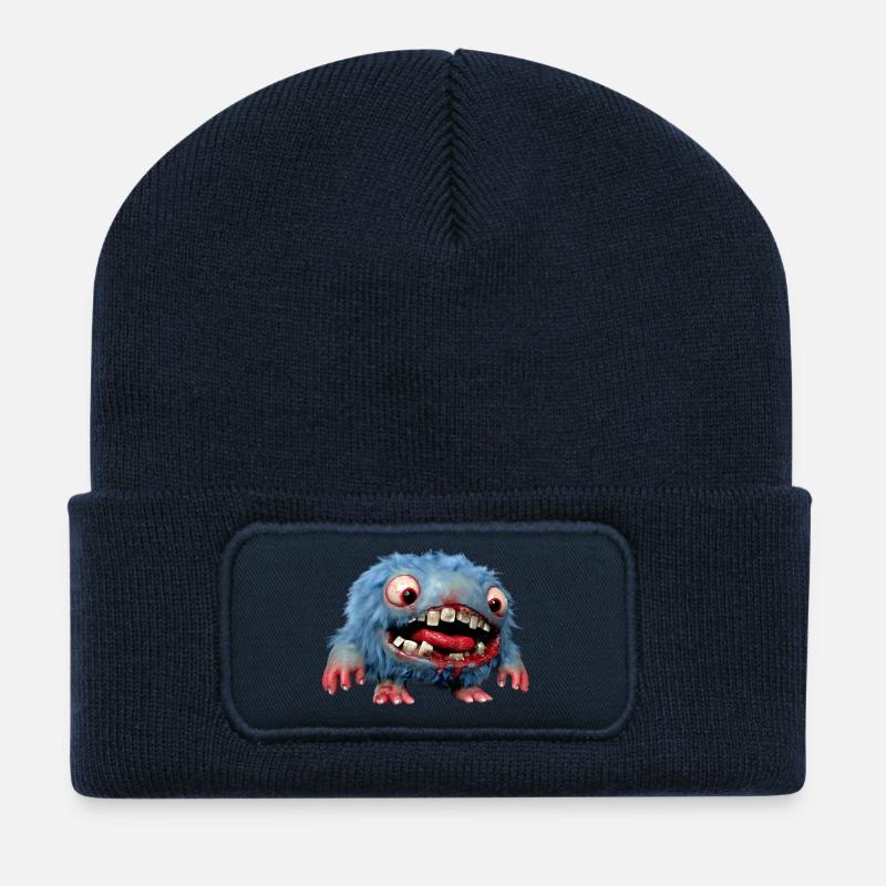 Mucklow - Beanie recyclé à patch - bleu marine