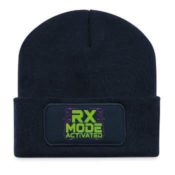 Retail Pharmacist Rx Mode Activated Pharmacy Care - Recycled Patch Beanie - french navy - Front