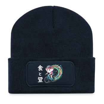 Ramen Racer auf Rainbow Cyclist Moodle Sushi - Recycelte Patch Beanie - French Navy - Vorne