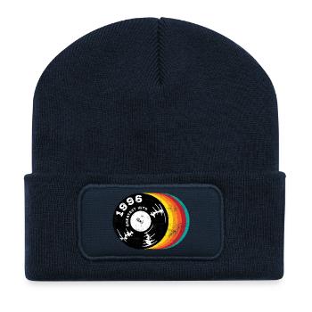 30e anniversaire du millésime 1996 - Beanie recyclé à patch - bleu marine - Devant