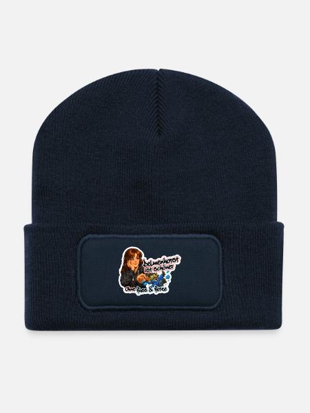 Delmenhorst ist schöner ohne Hass und Hetze - Recycelte Patch Beanie - French Navy