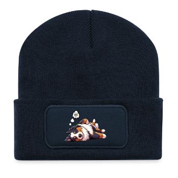 Chien de montagne Appenzeller Chien de montagne Mère chien de montagne - Beanie recyclé à patch - bleu marine - Devant