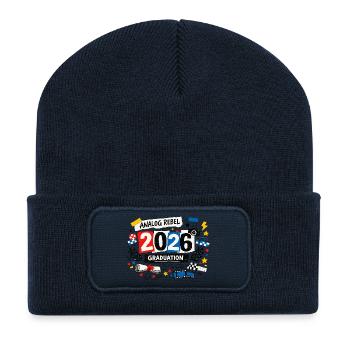 Analog Rebel 2026 Graduation Graduation Ceremony - Recycled Patch Beanie - french navy - Front