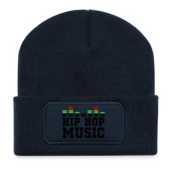 Hip Hop Music - Recycled Patch Beanie - french navy - Front