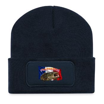 Wels Angeln Frankreich - Rhone Monster - Recycelte Patch Beanie - French Navy - Vorne