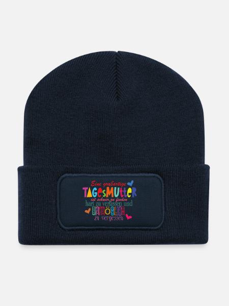 Tagesmutter - Recycelte Patch Beanie - French Navy