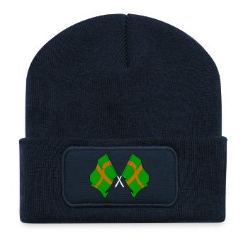 Drapeaux de marche de Nimègue - Beanie recyclé à patch - bleu marine - Devant