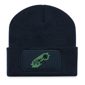 Mexique Football Maillot Supporter Mexico Soccer - Beanie recyclé à patch - bleu marine - Devant
