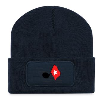 Maastricht Music & Pride - Recycelte Patch Beanie - French Navy - Vorne