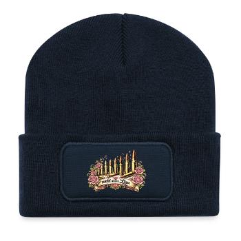 nicht_deine_Liga - Recycelte Patch Beanie - French Navy - Vorne