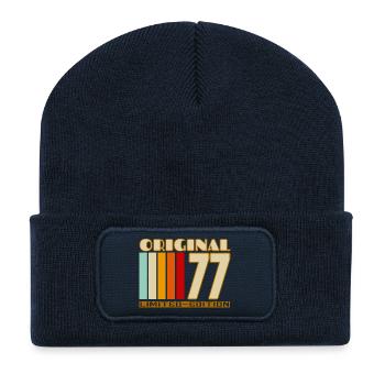 Original 77 Limited Edition Tee - Beanie recyclé à patch - bleu marine - Devant