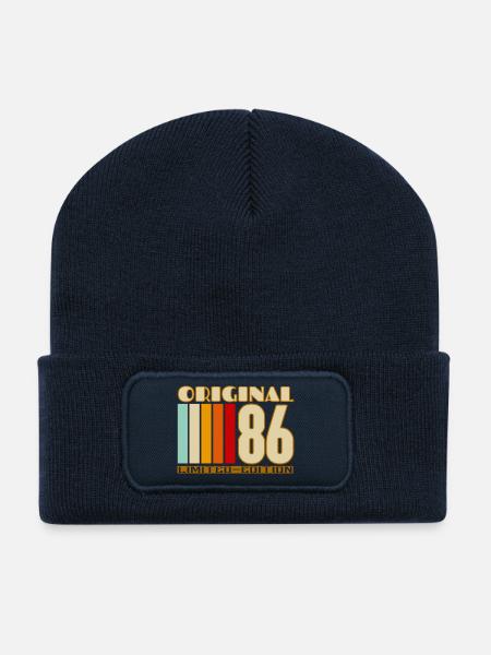 Originale limitierte Ausgabe von 1986 - Recycelte Patch Beanie - French Navy