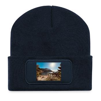 Sunny Beach Bay - Recycelte Patch Beanie - French Navy - Vorne