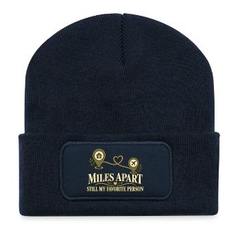 Armee Ehefrau Militär Ehefrau Einsatz - Recycelte Patch Beanie - French Navy - Vorne
