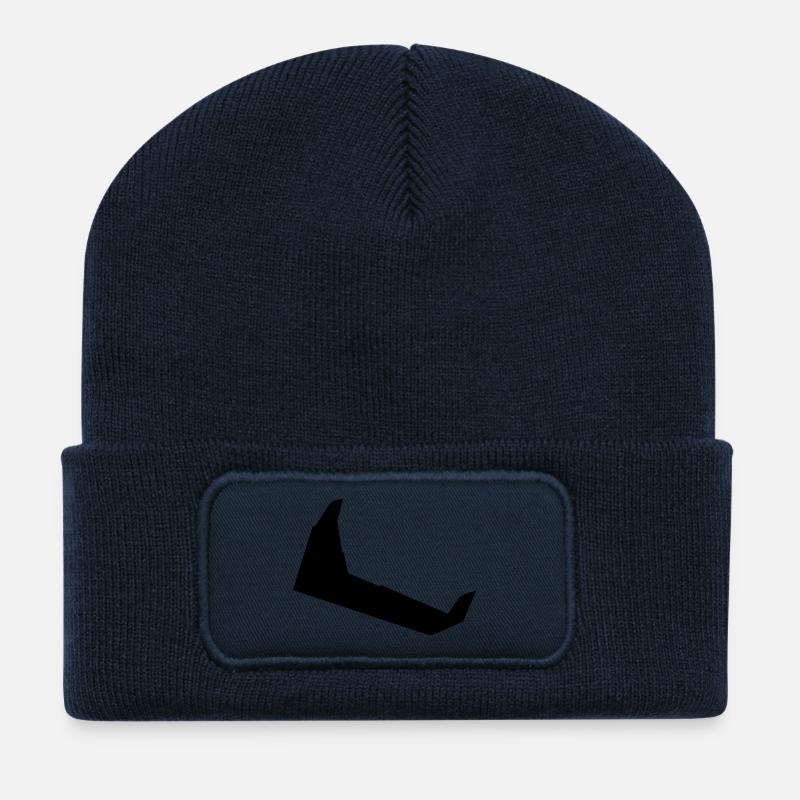 nuri - Recycelte Patch Beanie - French Navy